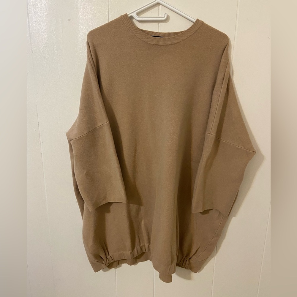 Vivian Shyu Oversized Tan Sweater